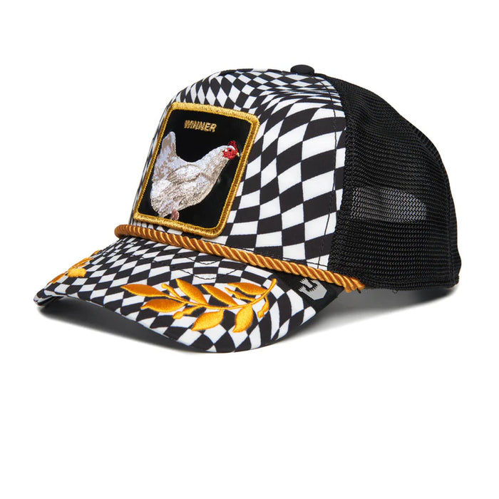 Gorra Goorin Bros Winner Gallo Trucker Snapback Negra Hombre