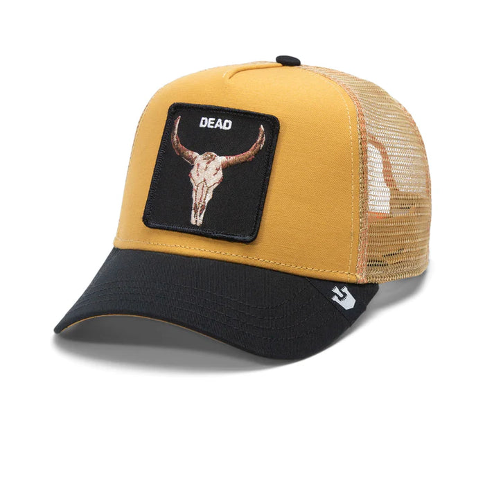 Gorra Goorin Bros Dead Skull Trucker Snapback Café Hombre