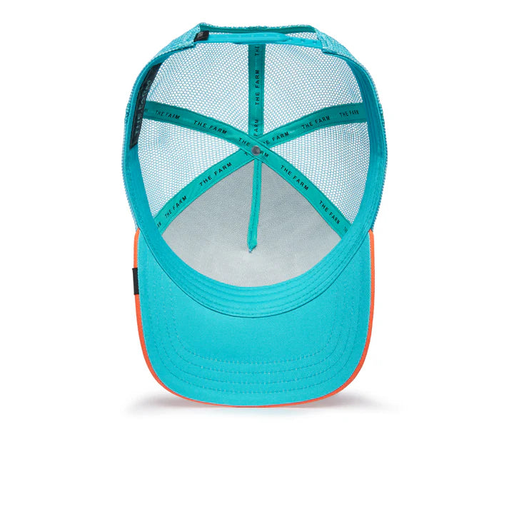 Gorra Goorin Bros Dolphin Fan Trucker Snapback Turquesa Hombre