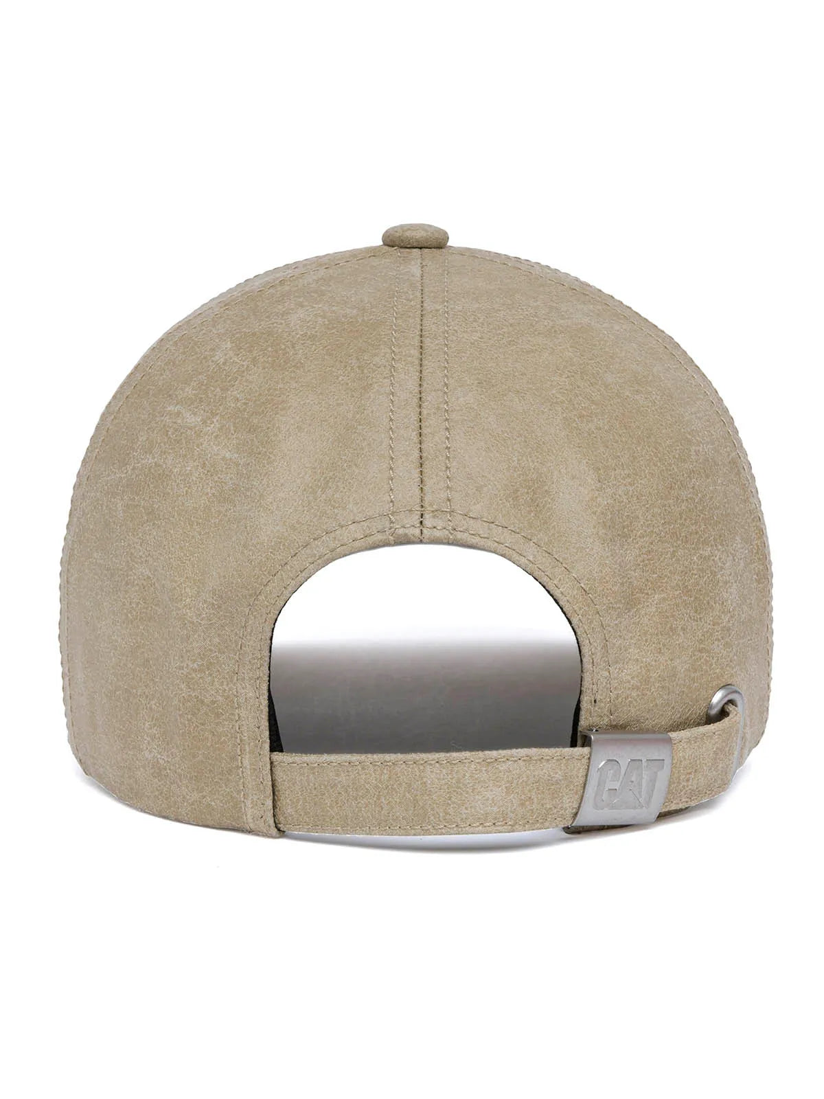 Jockey Cuero Francés Casual Unisex Faux Leather Hat Beige Cat