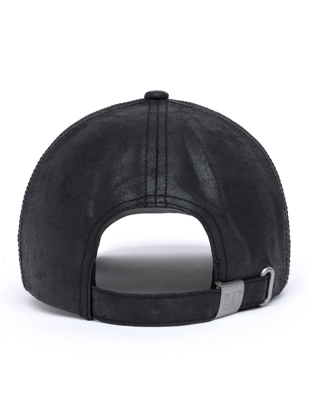 Jockey Cuero Francés Casual Unisex Faux Leather Hat Negro Cat