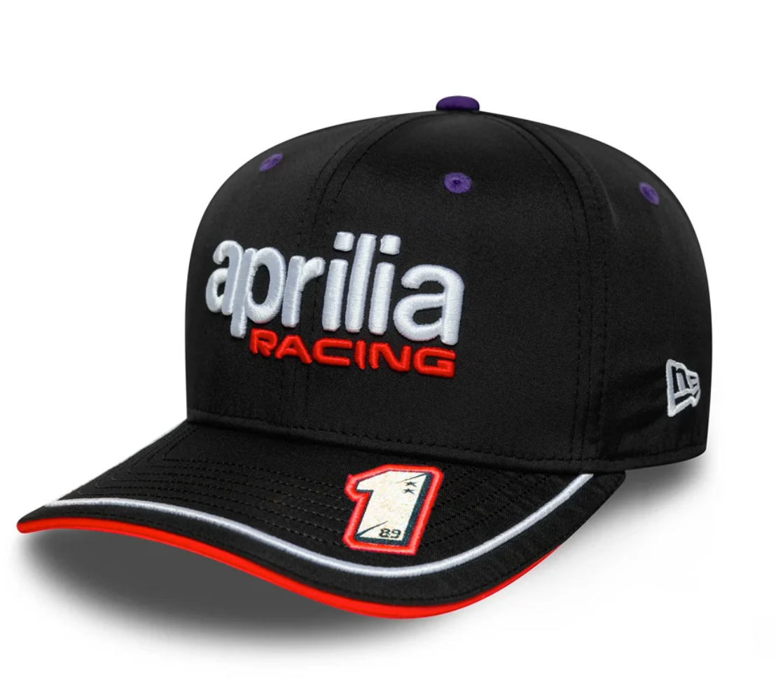 Gorra Jorge Martín #1 Aprilia Racing New Era Negra