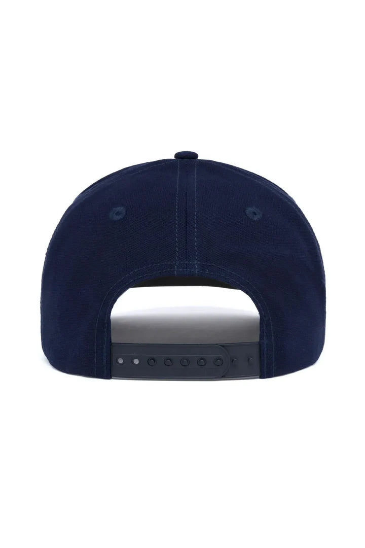 JOCKEY CAT A TRACTOR CO 5-PANEL HAT AZUL