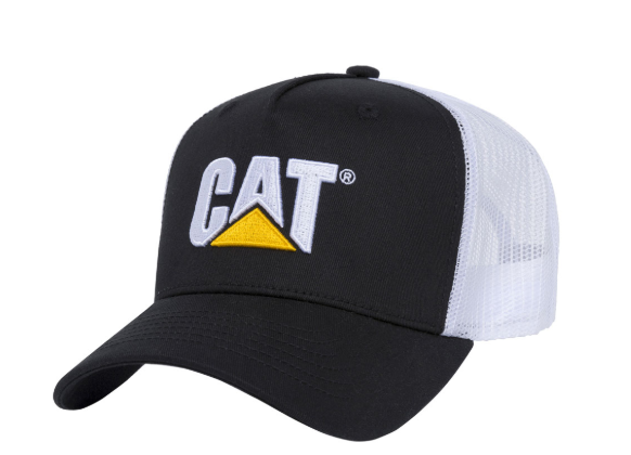 Gorra Malla Hombre Logo CAT Negro Cat
