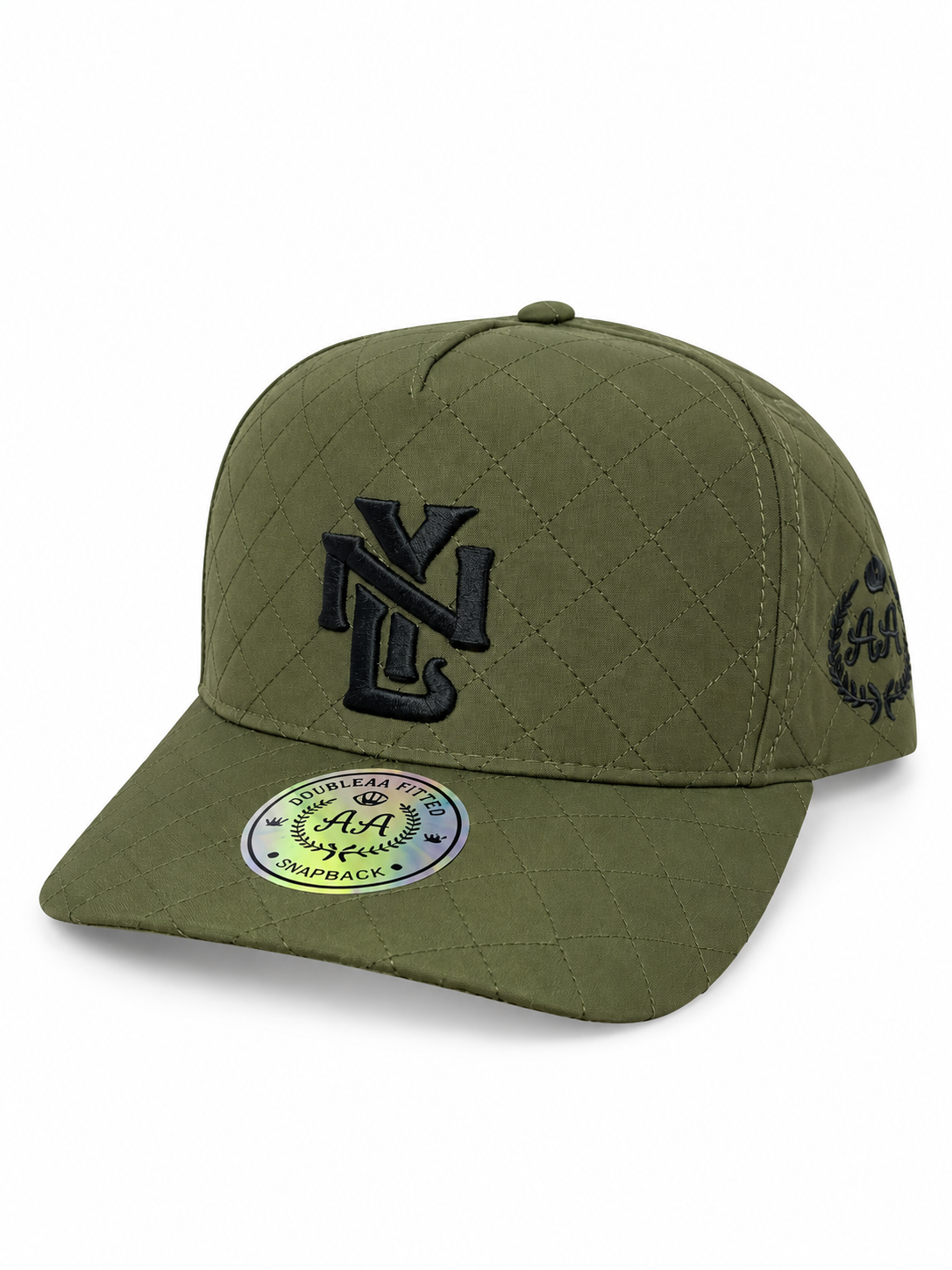 Gorra Double AA Snapback Verde Militar NYL Acolchado