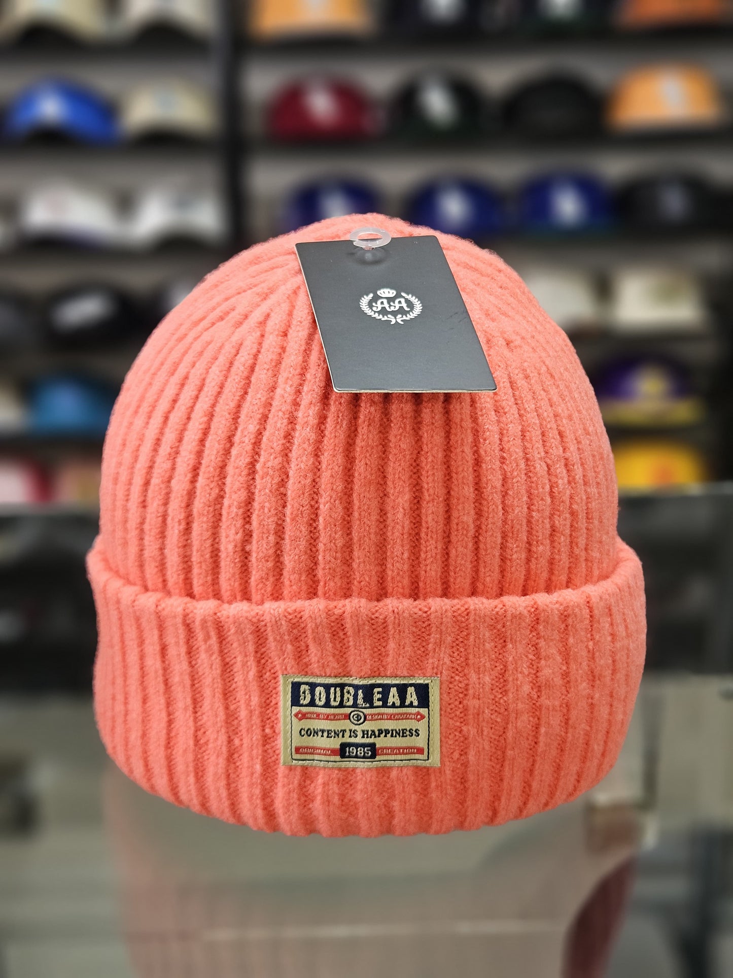 Gorro lana Double AA Rosa