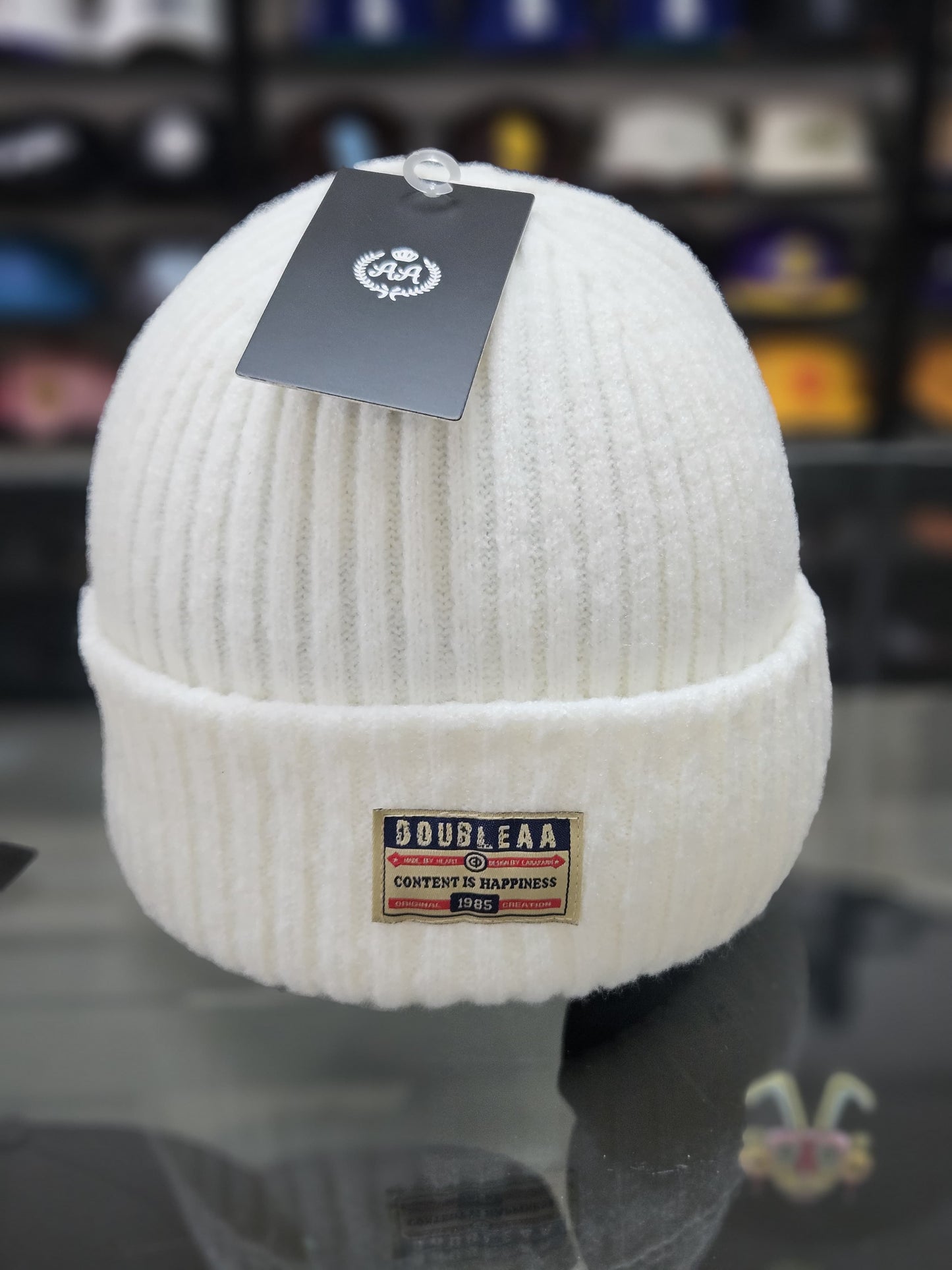 Gorro lana Double AA blanco