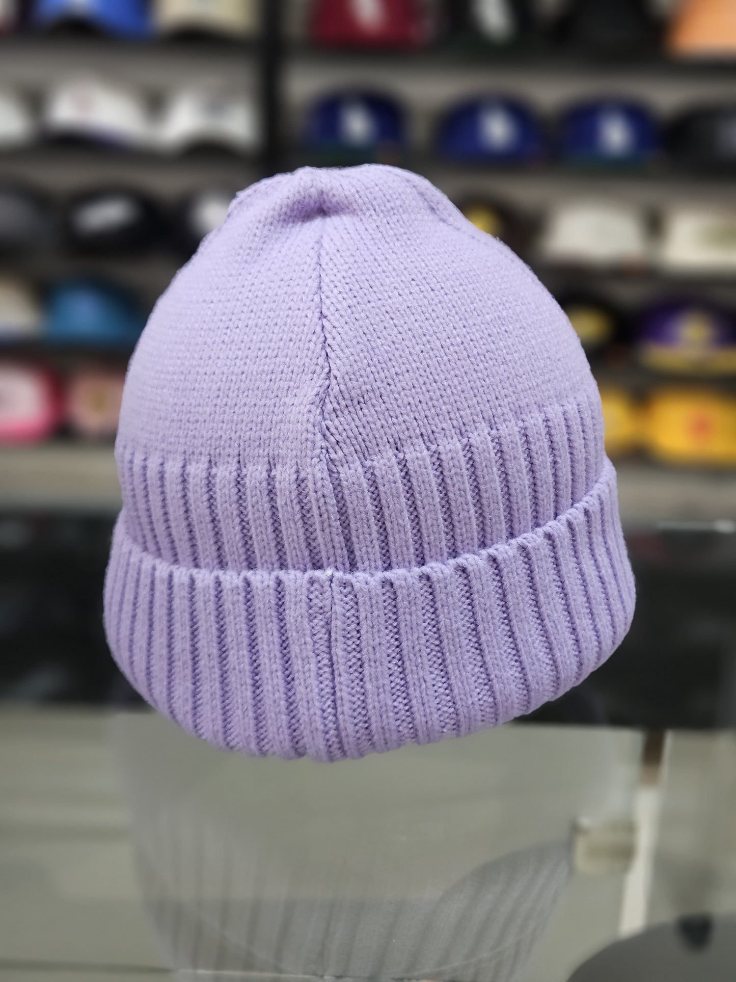 Gorro lana Double AA New York purpura