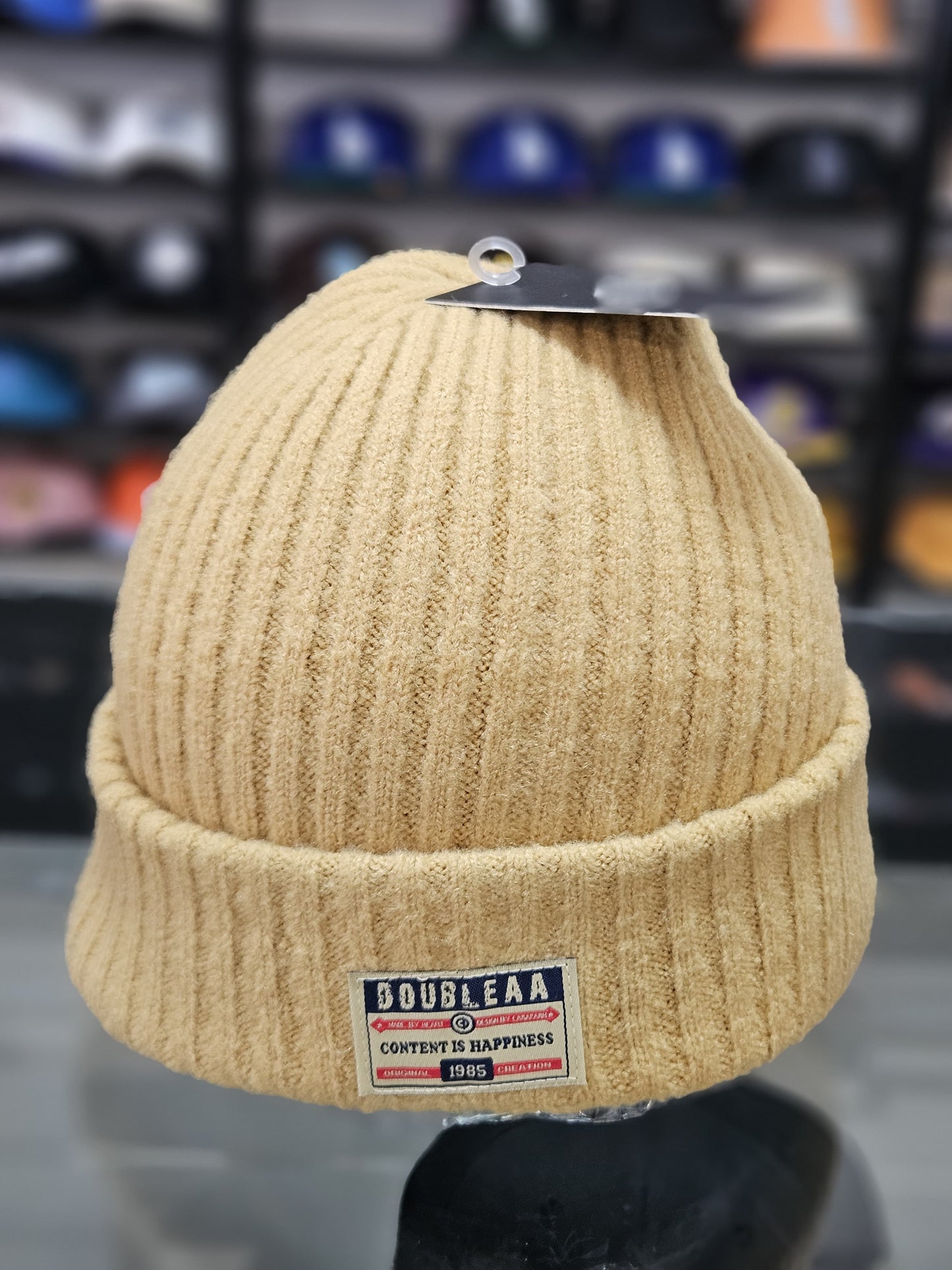 Gorro lana Double AA beige