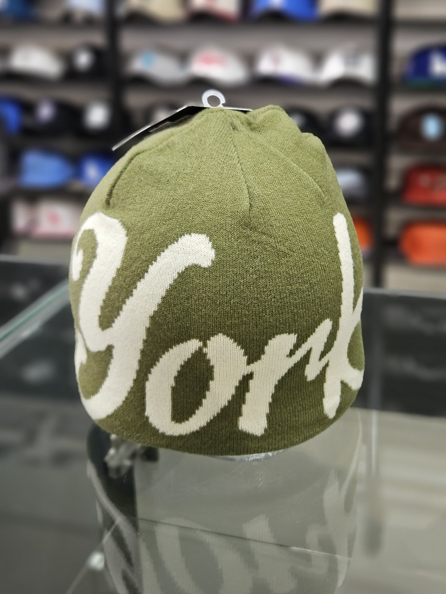 Gorro lana Double AA New York verde