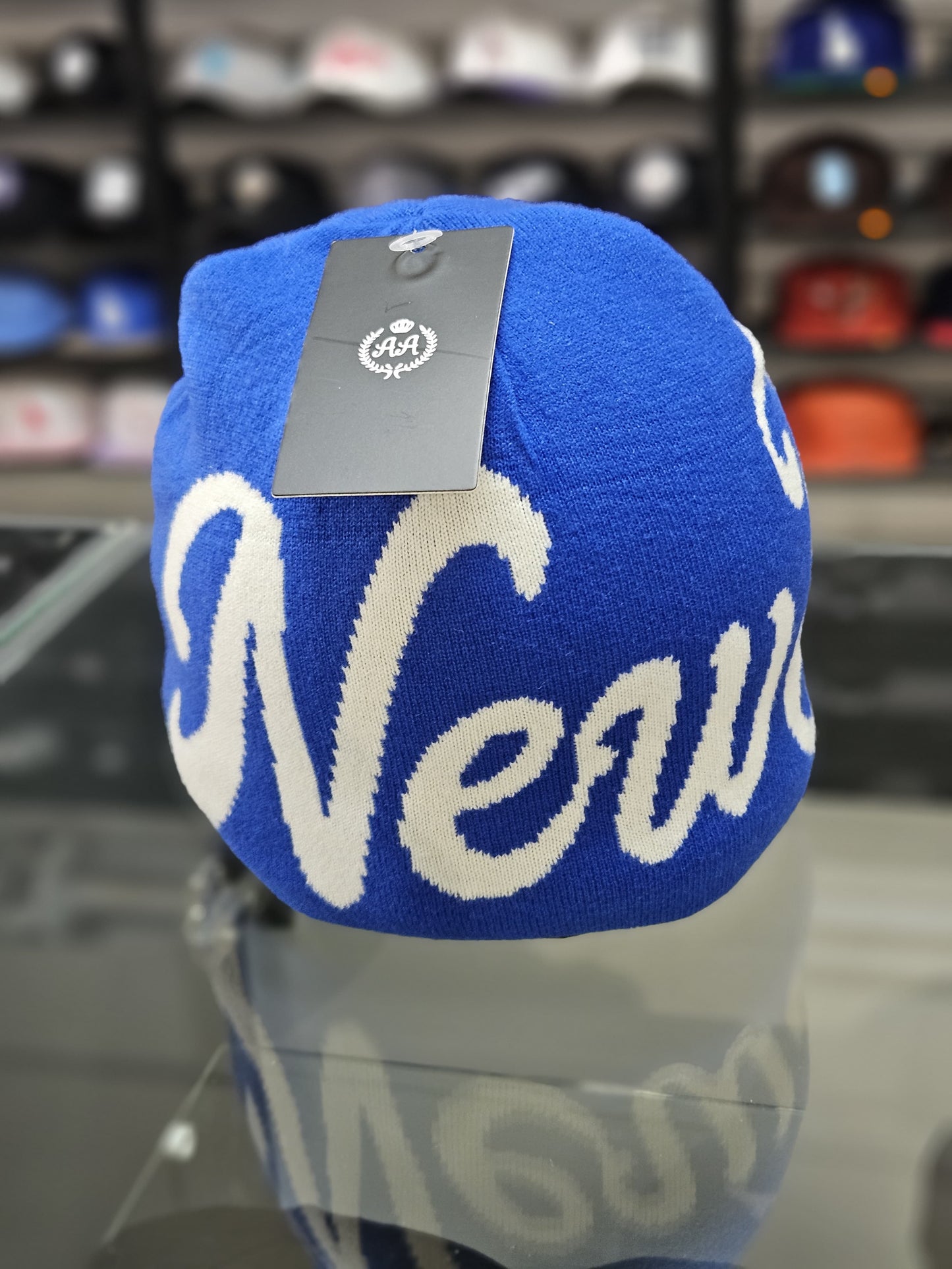 Gorro lana Double AA New York azul