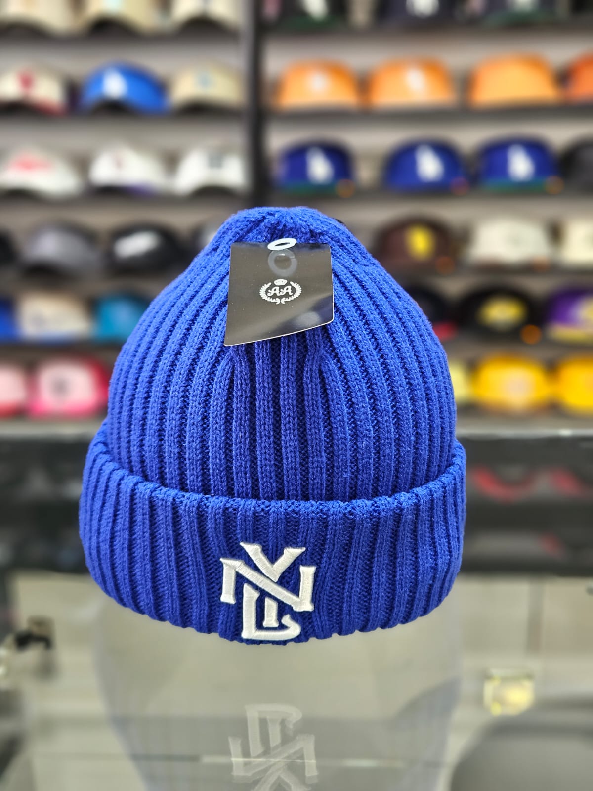 Gorro lana Double AA New York azul