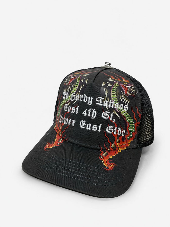 Gorra Ed Hardy Dragon Trucker Charcoal
