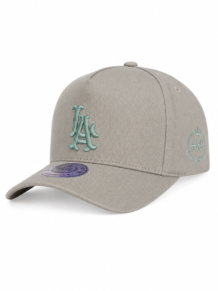 Gorra Double AA Curvo Gris LA Menta