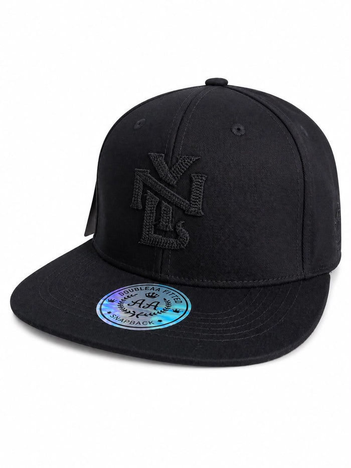 Gorra Double AA Plano Negro NY