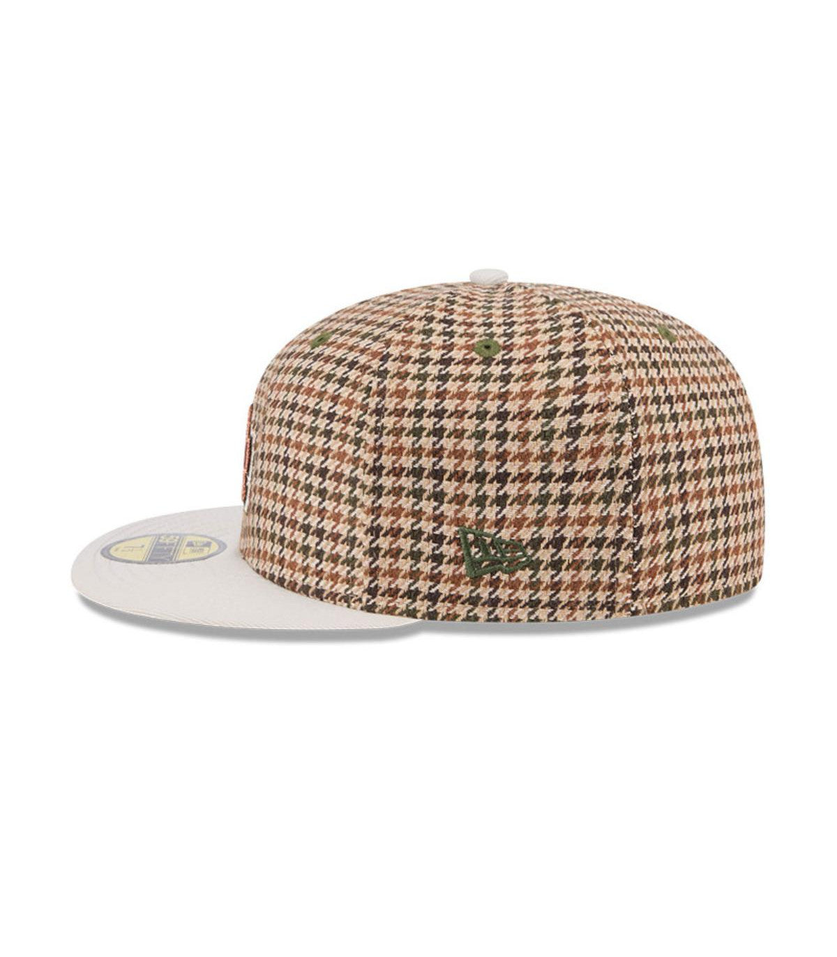 Gorra New Era 59Fifty Los Angeles Dodgers MLB Houndstooh Open Brown