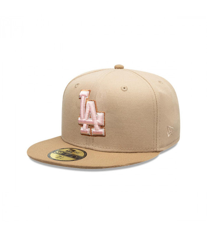 Gorra 59Fifty Los Angeles Dodgers Pink Khaki Beige