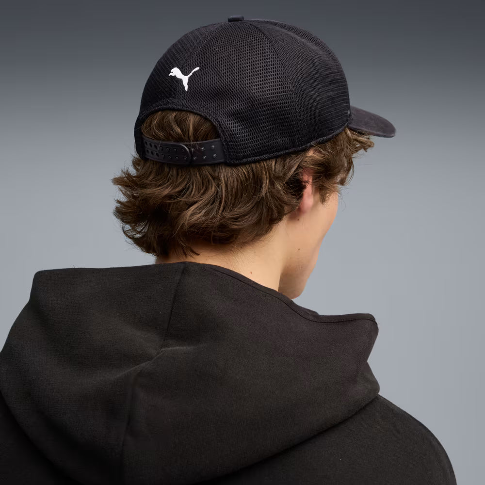 Jockey Puma Trucker con malla Scuderia Black