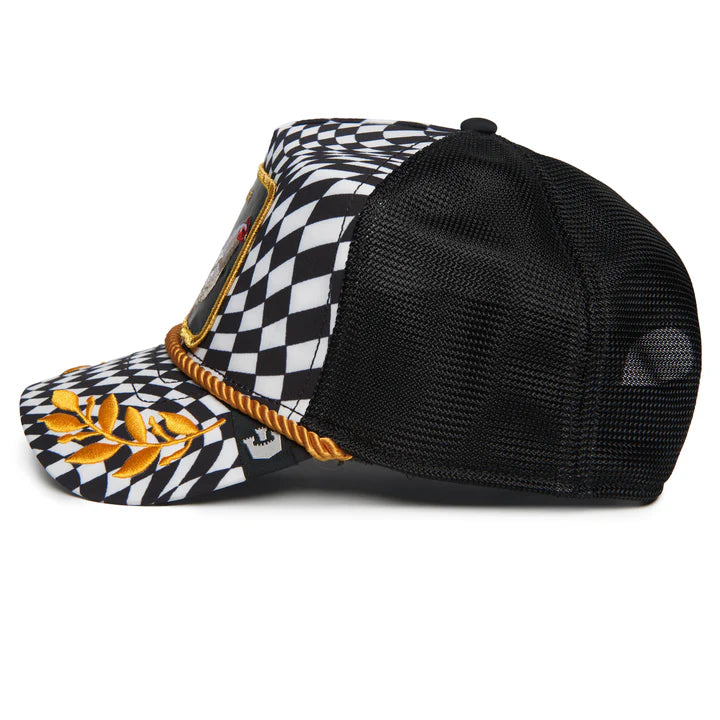 Gorra Goorin Bros Winner Gallo Trucker Snapback Negra Hombre