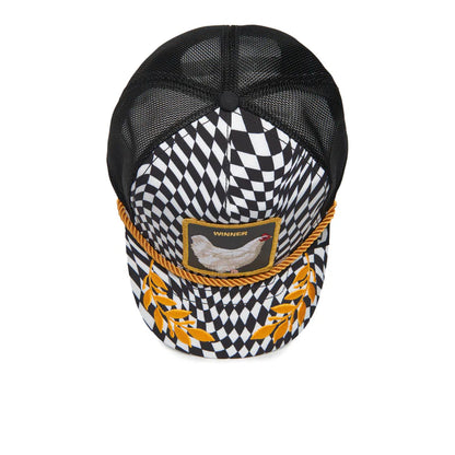 Gorra Goorin Bros Winner Gallo Trucker Snapback Negra Hombre