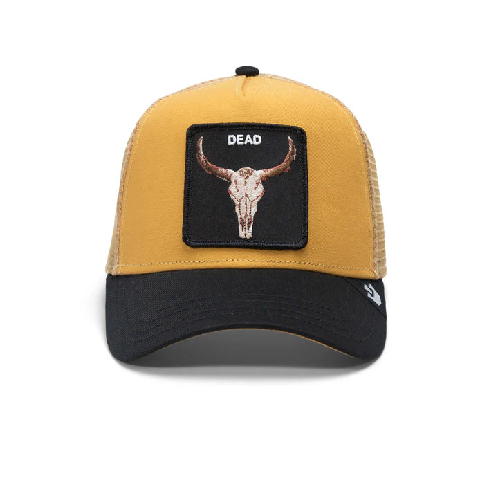 Gorra Goorin Bros Dead Skull Trucker Snapback Café Hombre