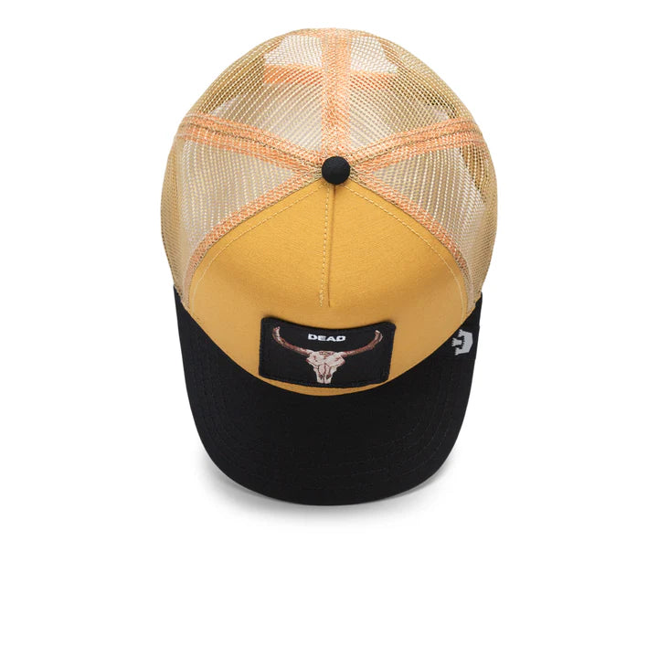 Gorra Goorin Bros Dead Skull Trucker Snapback Café Hombre