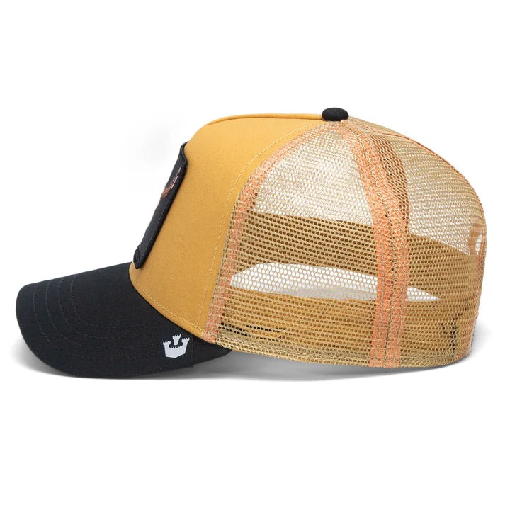 Gorra Goorin Bros Dead Skull Trucker Snapback Café Hombre