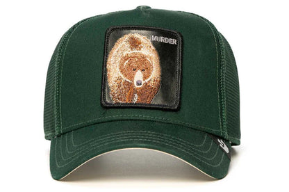 Gorra Goorin Bros The Murder Bear Trucker Verde Hombre