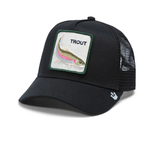 Gorra Goorin Bros Trout Fish Trucker Snapback Negra Hombre
