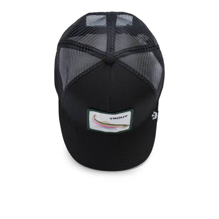 Gorra Goorin Bros Trout Fish Trucker Snapback Negra Hombre