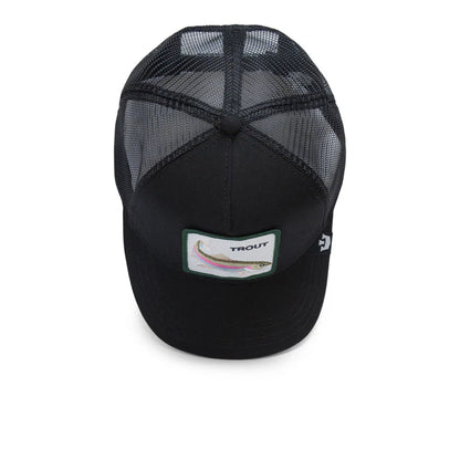 Gorra Goorin Bros Trout Fish Trucker Snapback Negra Hombre