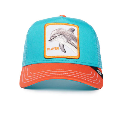 Gorra Goorin Bros Dolphin Fan Trucker Snapback Turquesa Hombre