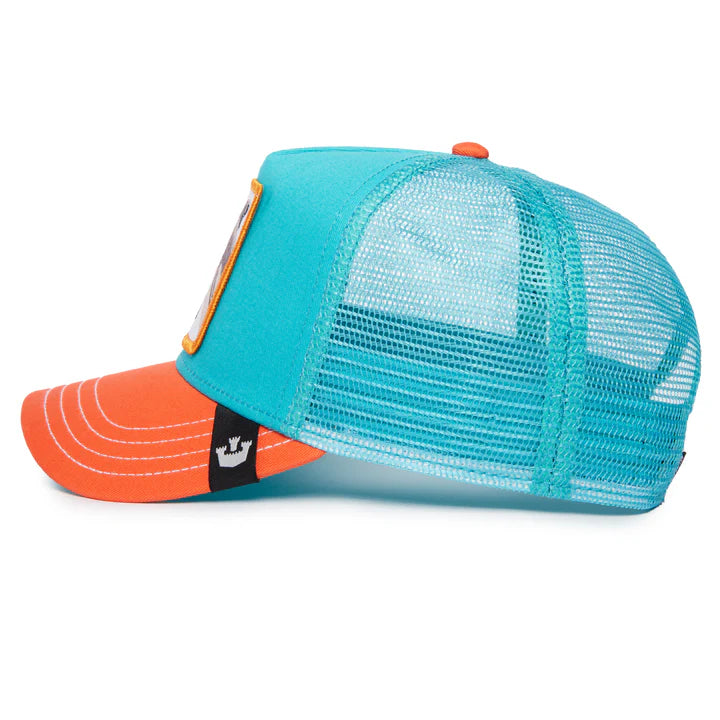 Gorra Goorin Bros Dolphin Fan Trucker Snapback Turquesa Hombre