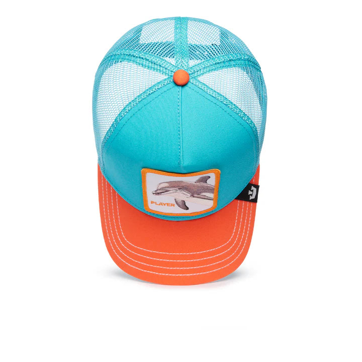 Gorra Goorin Bros Dolphin Fan Trucker Snapback Turquesa Hombre
