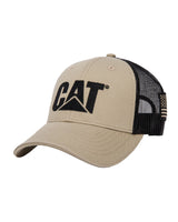 Gorra Casual Unisex Cat Logo Flag Hat Beige/Crudo Cat
