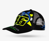 Gorra VR46 Monster Energy Trucker Negra 46 Valentino Rossi Sol y Luna