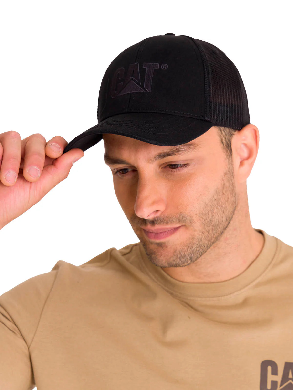 Gorra Hombre Raised Logo Black Cat