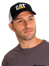Gorra Hombre Logo Bordado Café Cat