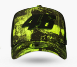 Gorra VR46 New Era 9FORTY A-Frame Negra Lima 46 Valentino Rossi