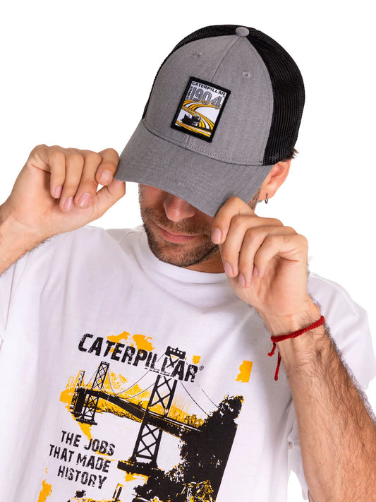 Jockey Casual Hombre Caterpillar 1904 Trucker Gris Cat