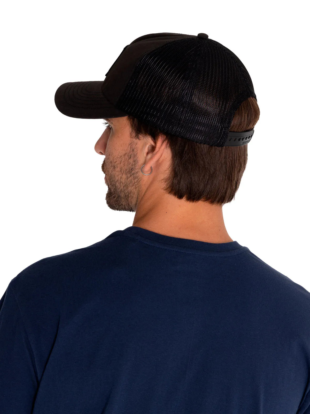 Jockey Casual Hombre Cat Diamond Plate Unstructured Mesh Back Hat Negro Cat