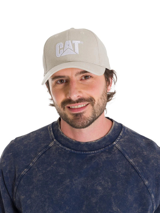Jockey Con Hebilla Casual Unisex Pigment Dyed Cat Logo Hat Beige Cat
