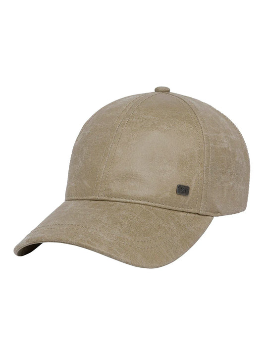 Jockey Cuero Francés Casual Unisex Faux Leather Hat Beige Cat