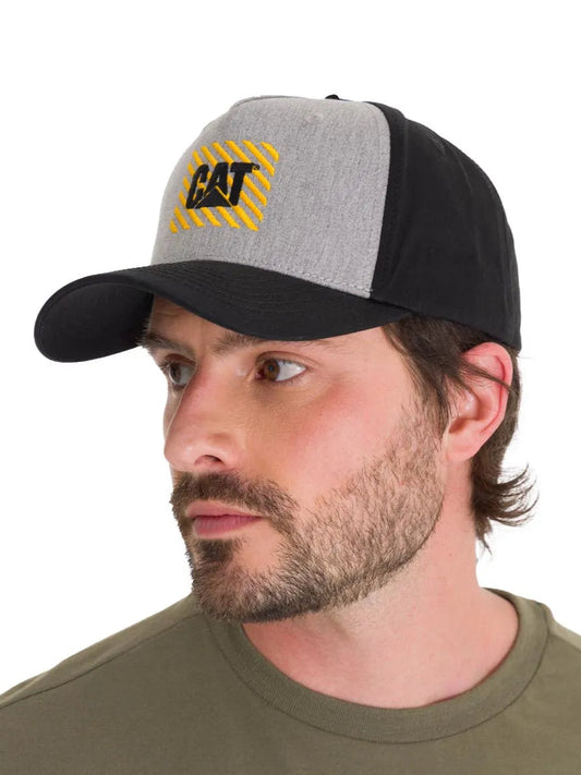 Jockey Algodón Casual Hombre Caution Logo Hat Negro Cat