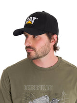 Jockey Con Broche Casual Hombre Cat Logo Hat Negro Cat