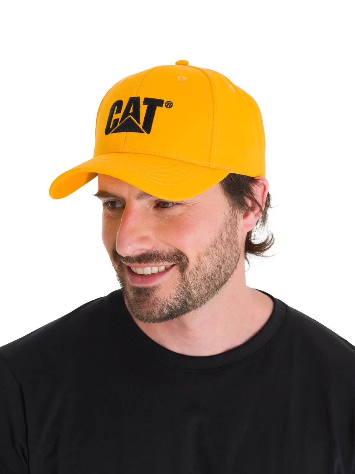 Jockey Con Broche Casual Hombre Cat Logo Hat Amarillo Cat