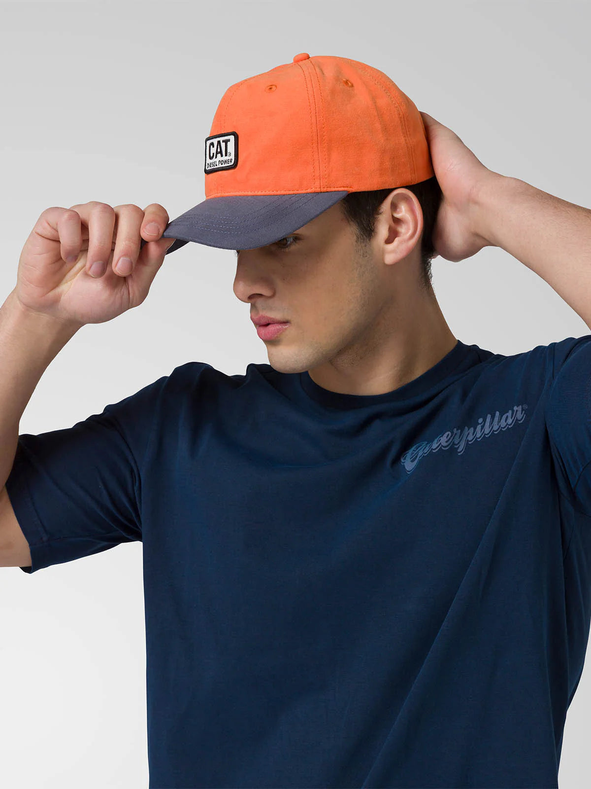 Gorra Unisex 6 Panel Logo Naranja CAT