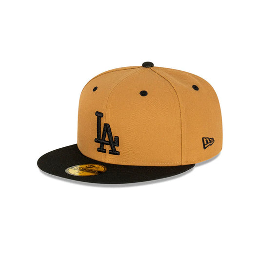 New Era 59Fifty MLB Wheat Black Los Angeles Dodgers