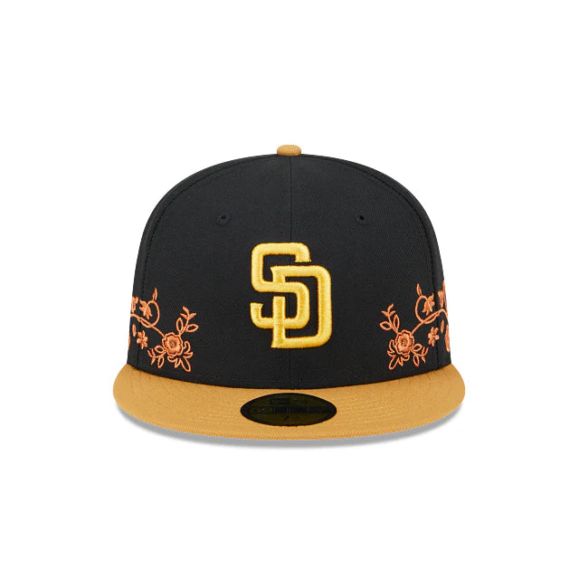 Gorra New Era San Diego Padres MLB Floral Vine 59FIFTY Cerrada