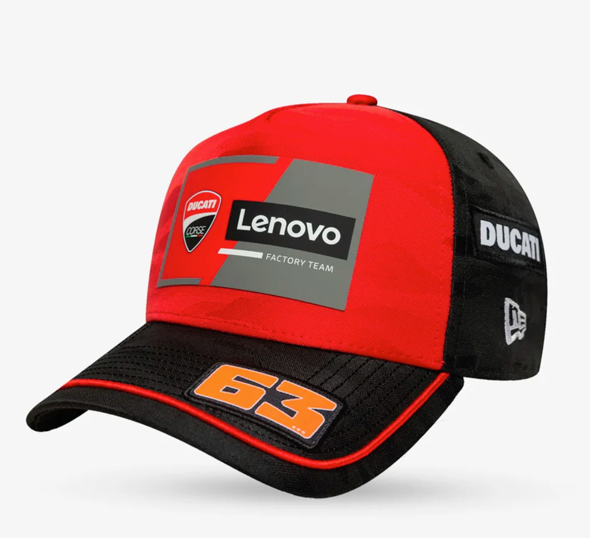 Gorra Ducati Corse Lenovo Factory Team New Era 63 Bagnaia